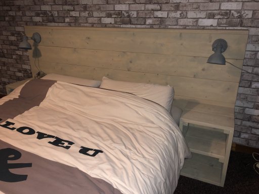 Ongebruikt Achterwand bed - Boeren steigerhouten meubelen PO-36